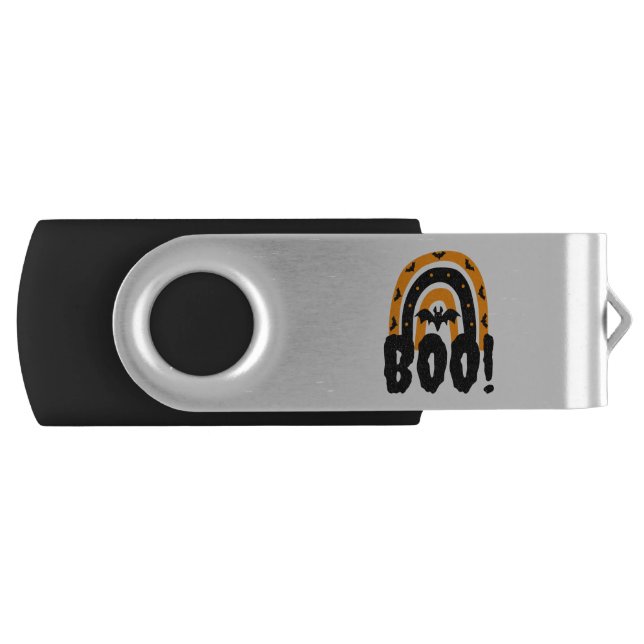 Halloween Boo Halloween Rainbow Flash Drive (Front)