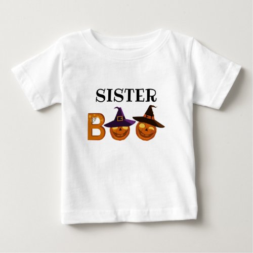 Halloween Boo Illustration  Family   Baby T_Shirt