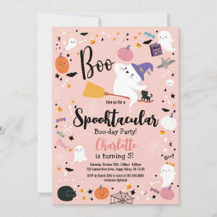 Halloween Boo Little Ghost Girl Birthday Party