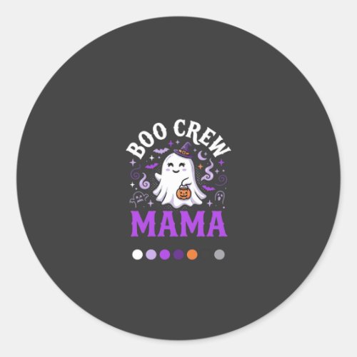 Halloween Boo Mama Magic Classic Round Sticker