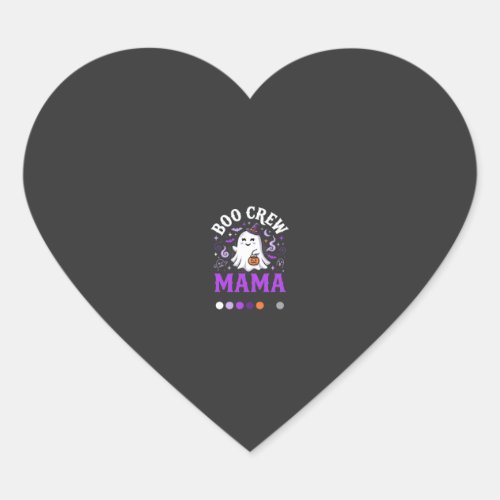 Halloween Boo Mama Magic Heart Sticker