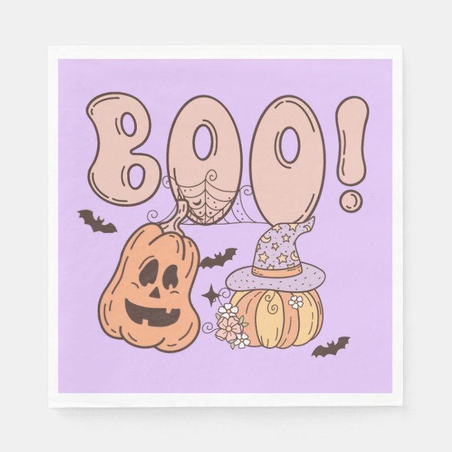 Halloween Boo Napkins (Front)