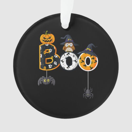 Halloween Boo Owl With Witch Hat Spiders Boys Girl Ornament