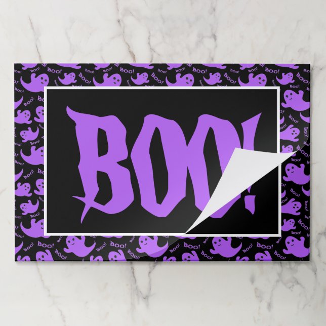 Halloween BOO! Paper Placemat (Folded)