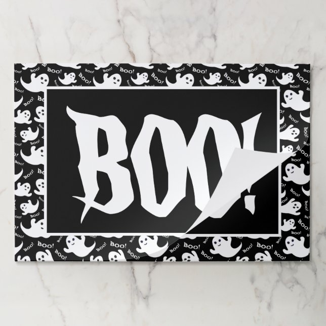 Halloween BOO! Paper Placemat (Folded)