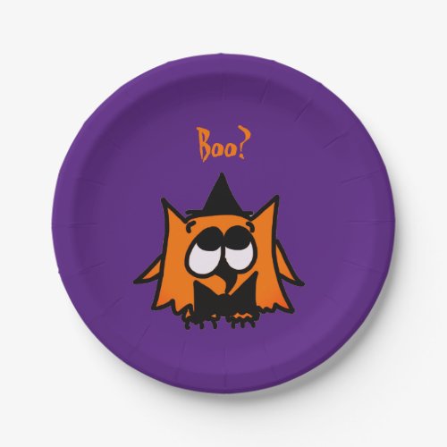 Halloween Boo Paper Plate Ollie the Owl