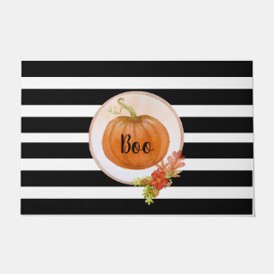 Halloween "Boo" Pumpkin Doormat