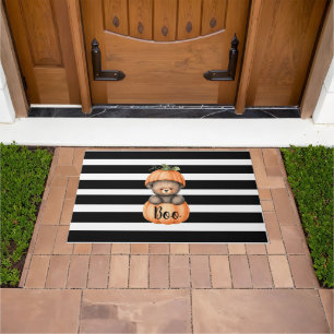 Halloween "Boo" Pumpkin Doormat