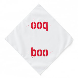 Halloween boo red bloody scary dog costume bandana