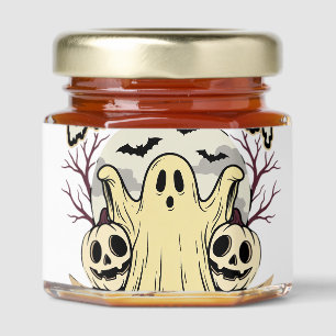 Halloween Boo Sheet Lover Ghost Moon Honey Jar Favors