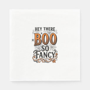 Halloween Boo Shirt Vintage Engraving Spooky Cute Napkins