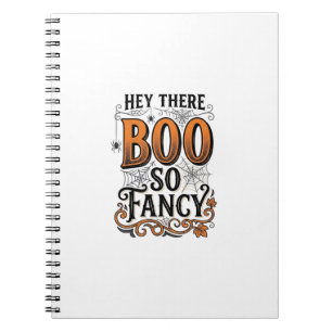 Halloween Boo Shirt Vintage Engraving Spooky Cute Notebook