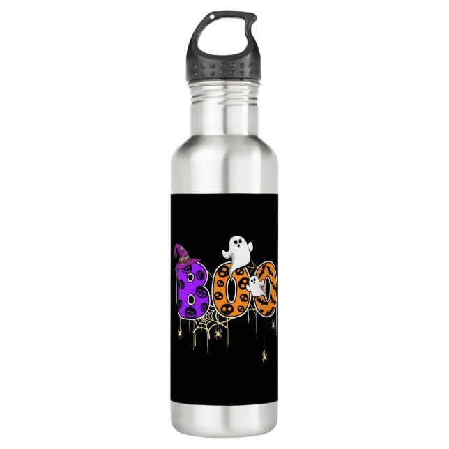 Halloween Boo                    Stainless Steel Water Bottle (Front)