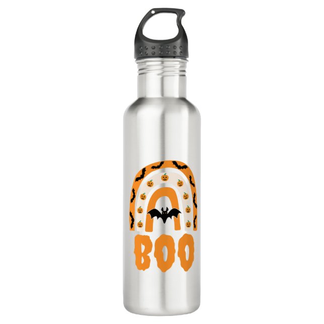 Halloween Boo                        Stainless Steel Water Bottle (Front)