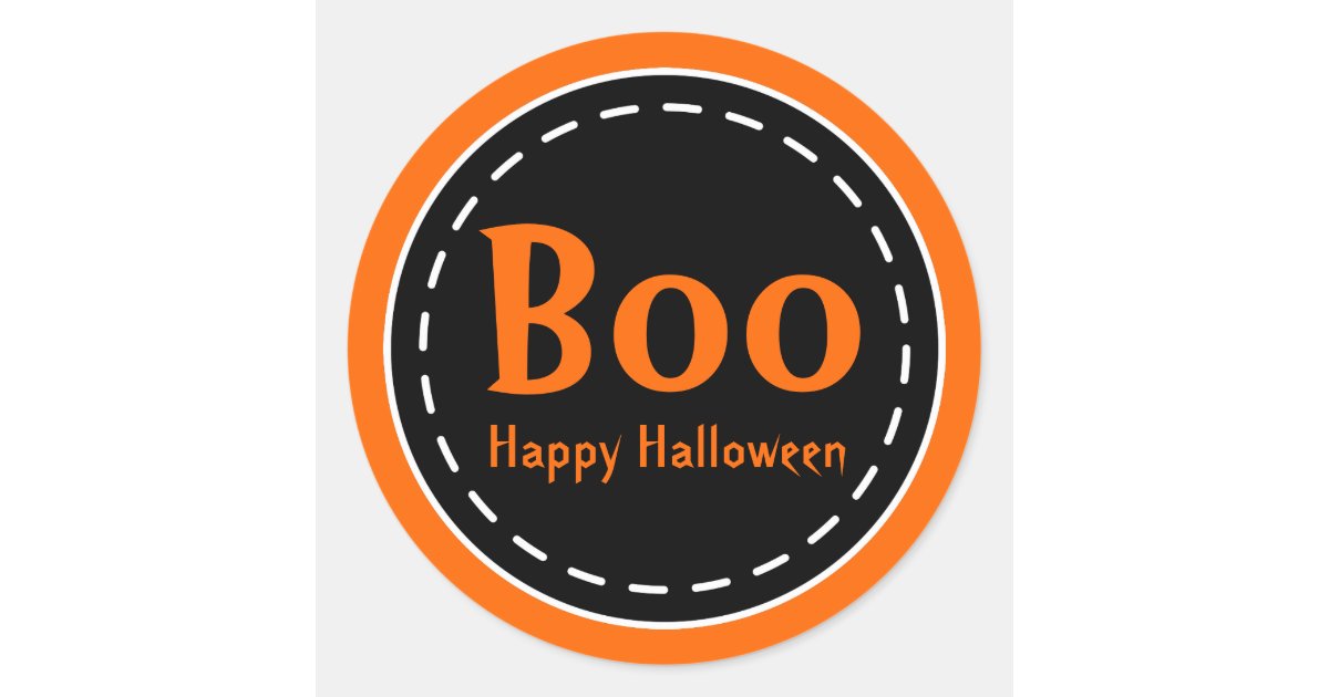Halloween Boo Stickers | Zazzle
