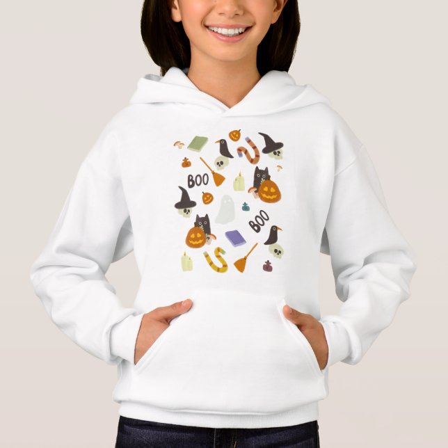 Halloween Boo  T-Shirt Hoodie (Front)