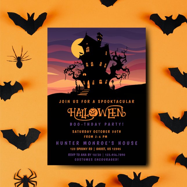 Halloween Boo-thday Party Invitation (Creator Uploaded)