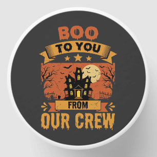 Halloween Boo To You Haunted House Crew Design Mini Candle Favors