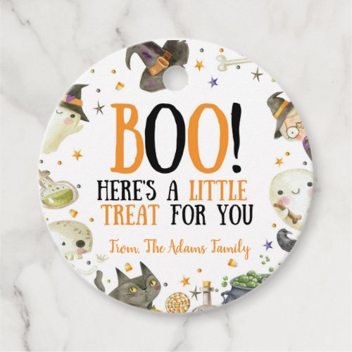 Halloween Boo Treat For You Favor Tag