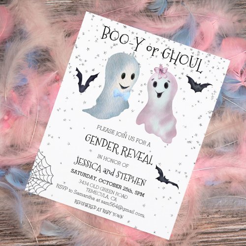 Halloween Boo_y and Ghoul Gender Reveal Ghosts