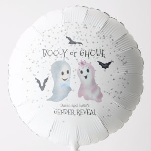 Halloween Boo-y and Ghoul Gender Reveal Ghosts Balloon