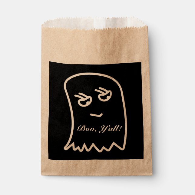Halloween Boo, "Y'all" Favor Bags (Front)