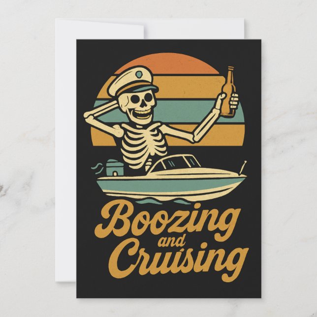 Halloween Boo-zing and Cruising Invitation (Front)