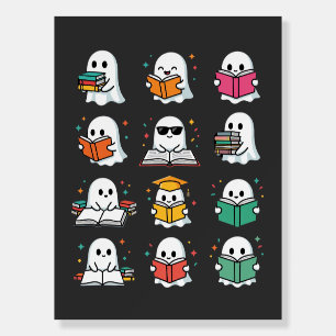 Halloween Book Reading Ghosts Kawaii Library Desig Foam Board