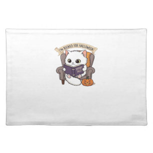 Halloween Bookish  Spookily Cozy and Cleverly Lite Cloth Placemat