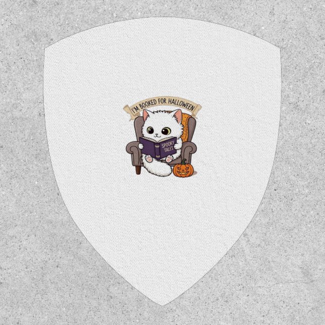 Halloween Bookish  Spookily Cozy and Cleverly Lite Patch (Front)