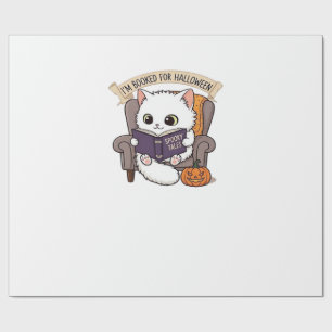 Halloween Bookish Spookily Cozy and Cleverly Lite Wrapping Paper