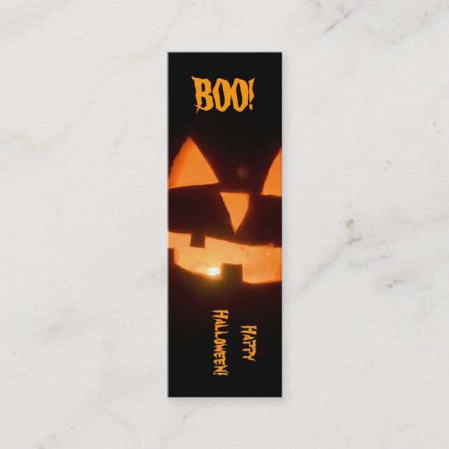 halloween bookmark mini business card (Front)