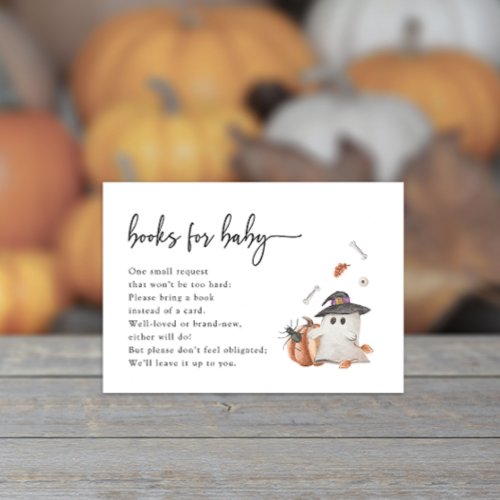 Halloween Books for Baby Enclosure Card