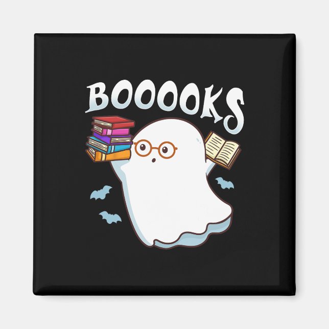 Halloween Books Librarian English Teacher Reader R Magnet (Front)