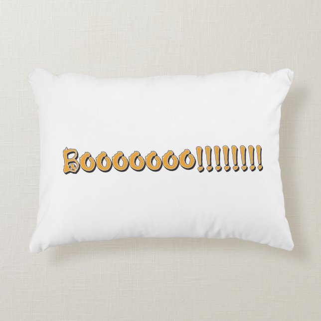 Halloween Booooooooo! Accent Pillow (Front)