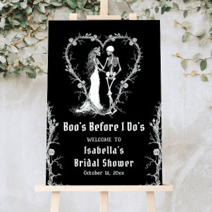 Halloween Boo's Before I Do's Bridal Welcome Foam Board