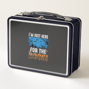 Halloween Boos Ghost Graveyard Vector Design_1 Metal Lunch Box