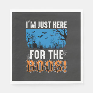 Halloween Boos Ghost Graveyard Vector Design_1 Napkins