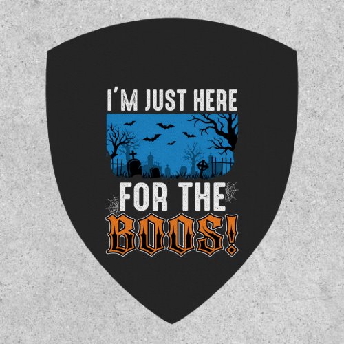 Halloween Boos Ghost Graveyard Vector Design_1 Patch