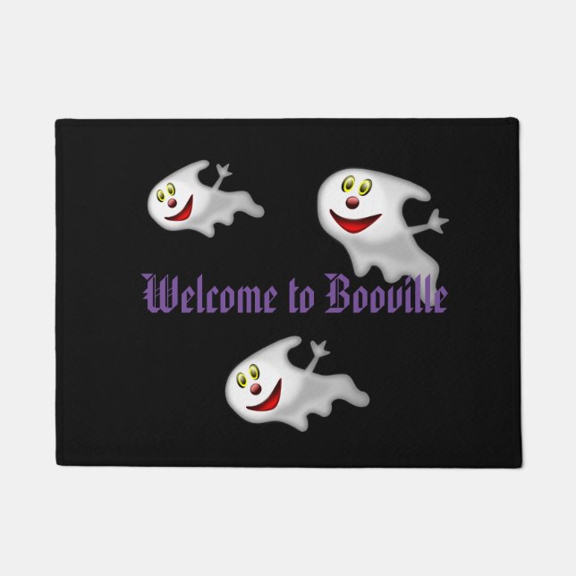 Halloween Booville Door Mat (Front)