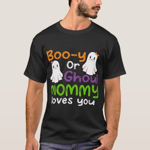 Halloween Booy Or Ghoul Mommy Gender Reveal baby s T_Shirt