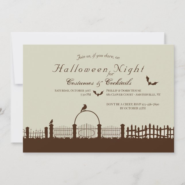 Halloween Border Invitation (Front)