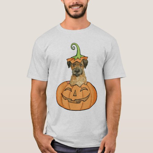 Halloween Border Terrier T_Shirt