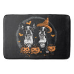 Halloween Boston Terrier Dogs Bath Mat