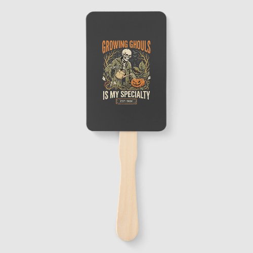 Halloween Botany Teacher Spooky Garden Hand Fan