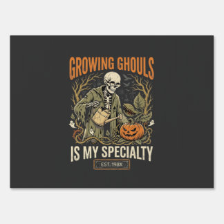 Halloween Botany Teacher Spooky Garden Sign