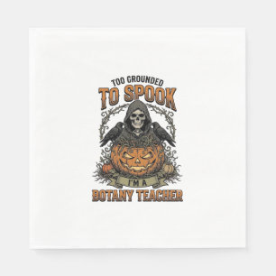 Halloween Botany Teacher Vintage Engraving Pumpkin Napkins