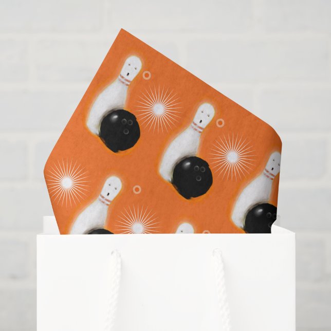 Halloween Bowling Tissue Paper (Gift Bag)