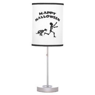 Halloween Boy and Dog Table Lamp