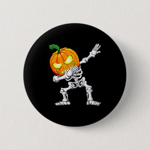 Halloween Boys Dabbing Skeleton Y Pumpkin Jack O L Button